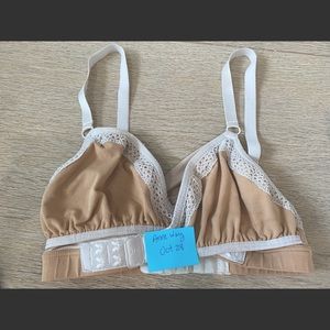 Dairy Fairy “Arden” All in One Nursing and Handsfree Pumping Bra XS Beige